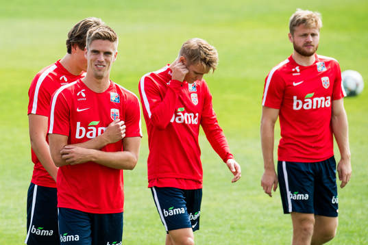 Markus Henriksen, Martin Ødegaard and Fredrik Midtsjø of