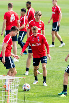 Ole Kristian Selnæs, Martin Ødegaard and Sander Berge of