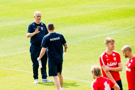 Lars Lagerbäck, head coach of Norway