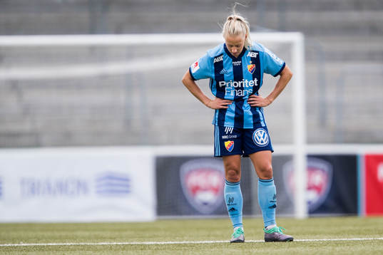 Djurgårdens Julia Spetsmark deppar