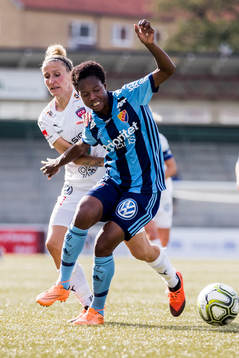 Rosengårds Anja Mittag och Djurgårdens Portia Boakye