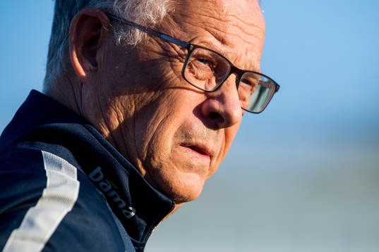 Lars Lagerbäck, head coach of Norway