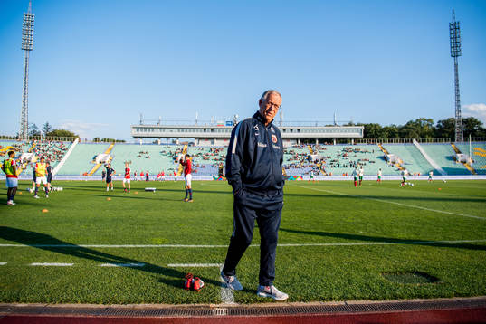 Lars Lagerbäck, head coach of Norway
