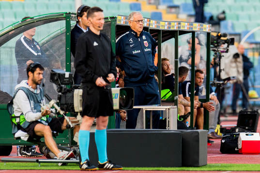Lars Lagerbäck, head coach of Norway