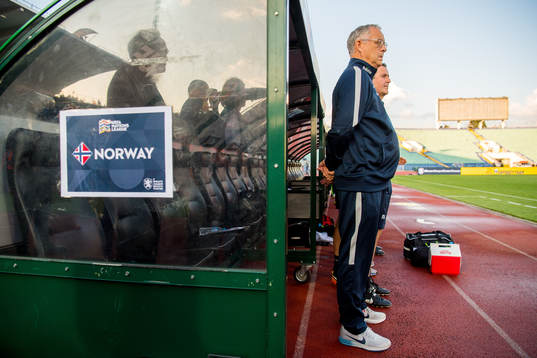 Lars Lagerbäck, head coach of Norway