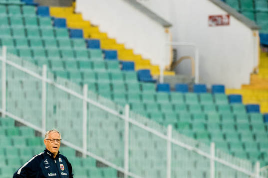 Lars Lagerbäck, head coach of Norway