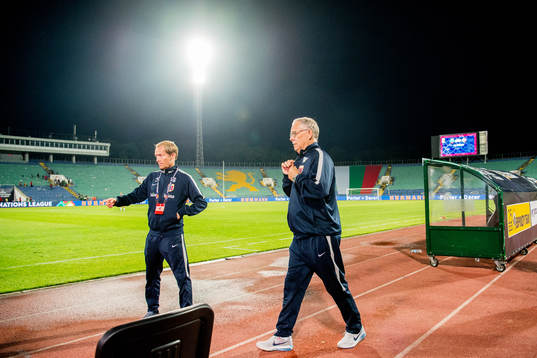 Lars Lagerbäck, head coach of Norway