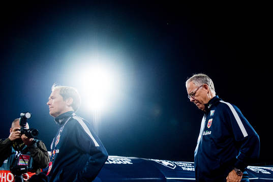 Lars Lagerbäck, head coach of Norway