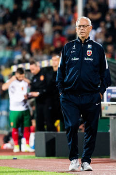 Lars Lagerbäck, head coach of Norway