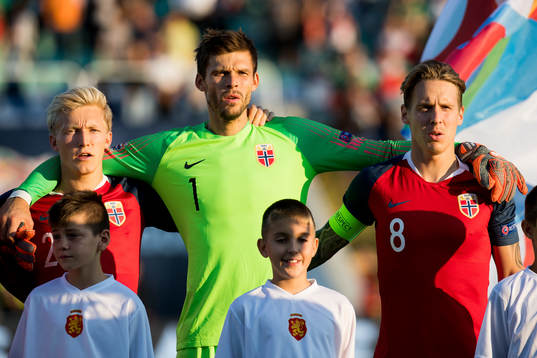 Birger Meling, goalkeeper Rune Almenning Jarstein and