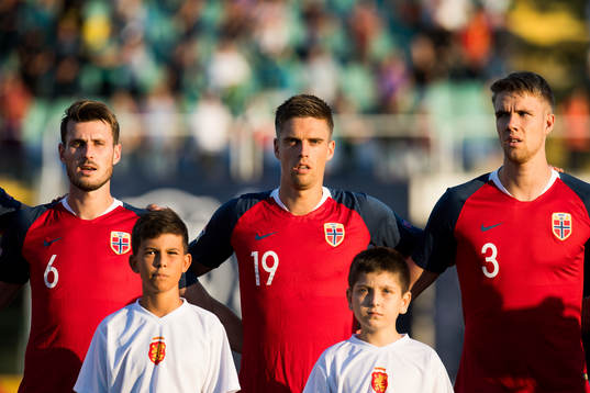 Håvard Nordtveit, Markus Henriksen and Kristoffer Ajer of