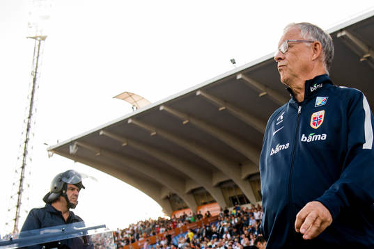 Lars Lagerbäck, head coach of Norway