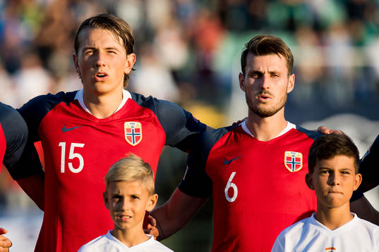 Sander Berge and Håvard Nordtveit of Norway