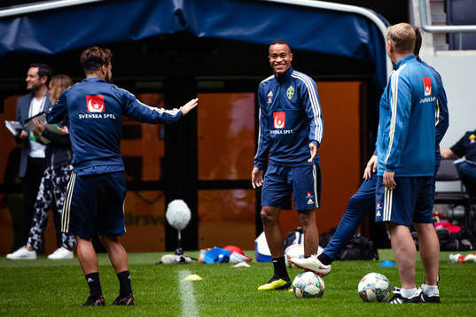 Robin Quaison of the Swedish national football team
