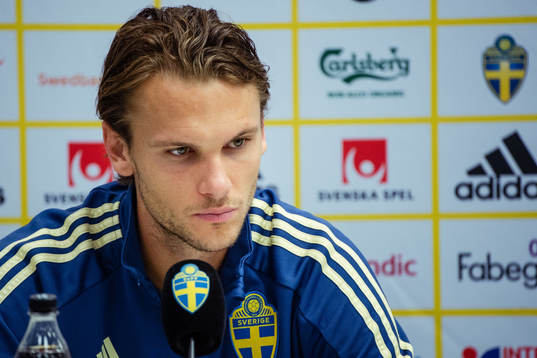 Albin Ekdal of the Swedish national football team