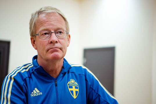 Scout Lars Jacobsson of the Swedish national football team