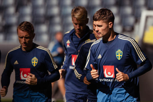 Mikael Lustig of the Swedish national football team