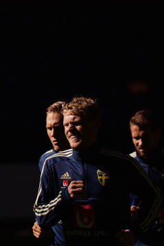 Oscar Hiljemark of the Swedish national football team