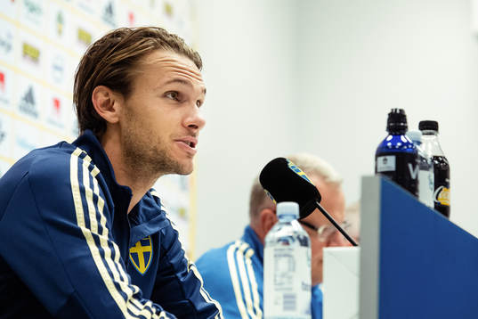Albin Ekdal of the Swedish national football team