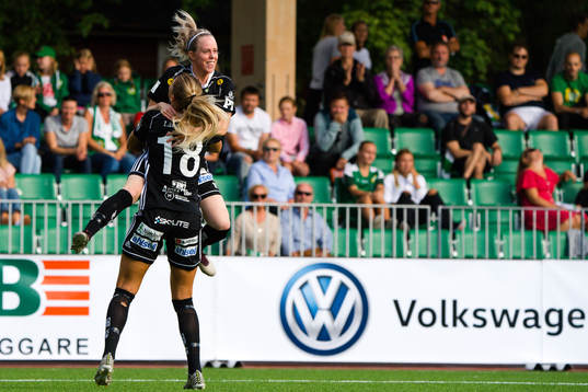 Piteås Cecilia Edlund och Nina Jakobsson jublar