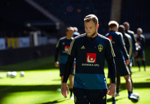 John Guidetti of the Swedish national football team