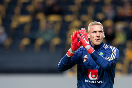Goalkeeper Robin Olsen of Sweden