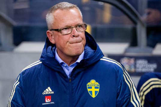 Head coach Janne Andersson of Sweden prior the Nations