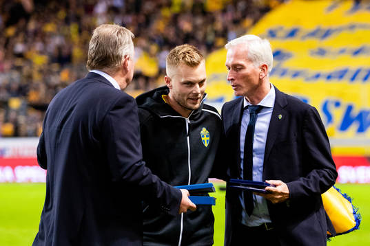Karl-Erik Nilsson, chairman of the Swedish Football