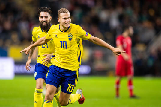 Viktor Claesson of Sweden celebrates