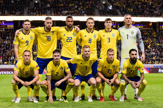 Top row from the left, Marcus Berg, Pontus Jansson, Isaac