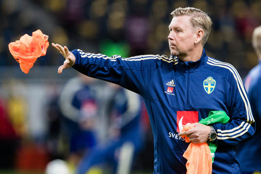 Assistant coach Peter Wettergren of Sweden prior the