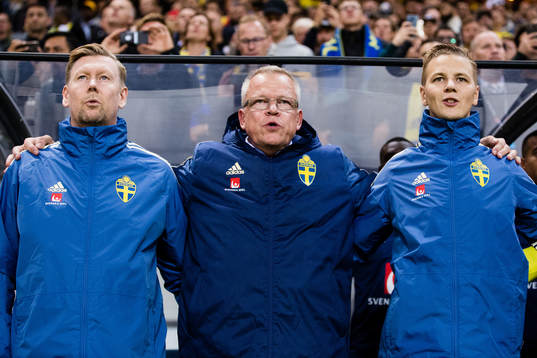 Assistant coach Peter Wettergren, head coach Janne