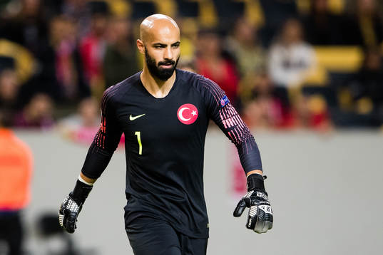 Goalkeeper Sinan Bolat of Turkey