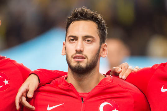 Hakan Calhanoglu of Turkey