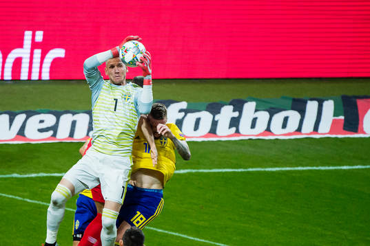 during the Nations League match between Sweden and Turkey