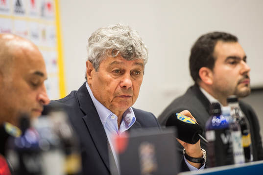 head coach Mircea Lucescu of Turkey attends a press