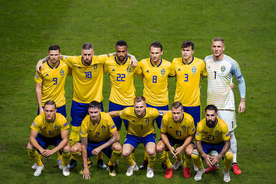 Top row from the left, Marcus Berg, Pontus Jansson, Isaac