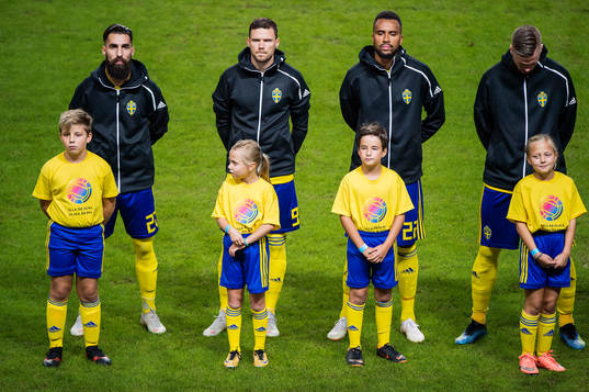 Jimmy Durmaz, Marcus Berg, Isaac Kiese Thelin and Pontus