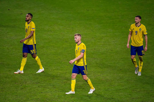 Isaac Kiese Thelin, Sebastian Larsson and Marcus Berg of