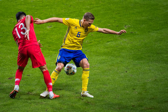 Zeki Celik of Turkey and Ludwig Augustinsson of Sweden