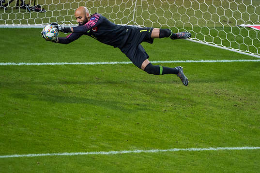 goalkeeper Sinan Bolat of Turkey