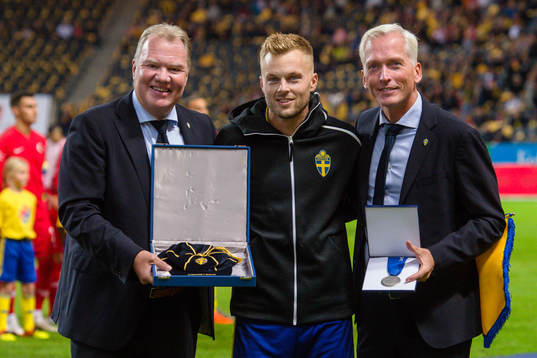 Karl-Erik Nilsson, chairman of the Swedish Football