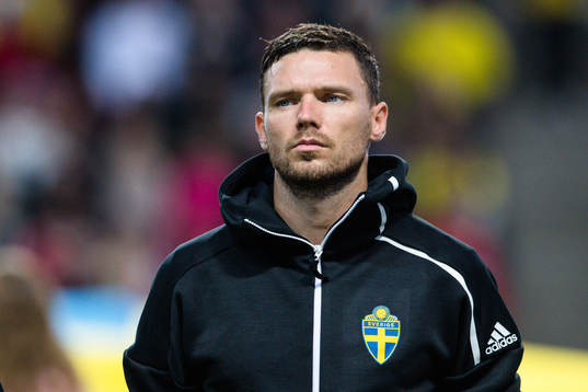Marcus Berg  of Sweden prior the Nations League match
