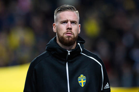 Pontus Jansson  of Sweden prior the Nations League match
