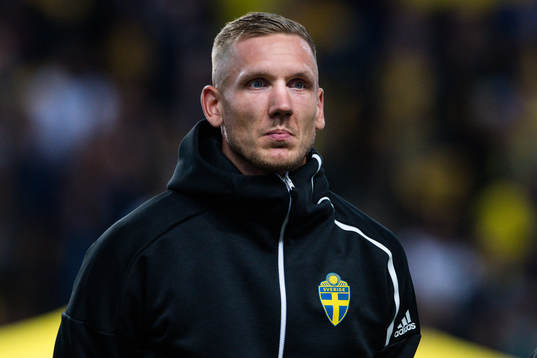 goalkeeper Robin Olsen  of Sweden prior the Nations League