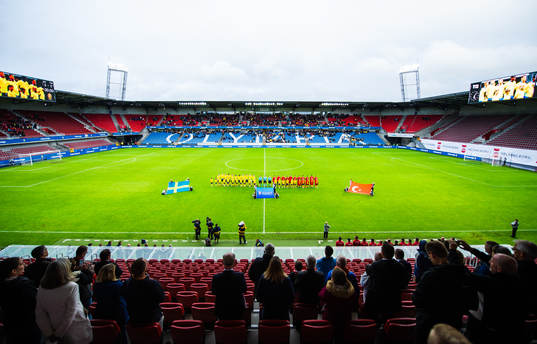 Sveriges och Turkiets spelare