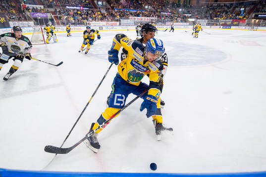 Andreas Aanonli Øksnes of Storhamar and Markus Søberg of
