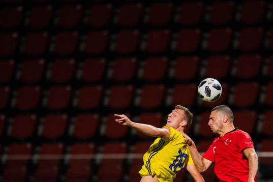 Sveriges Gustaf Nilsson och Turkiets Merih Demiral