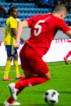 Sveriges Joel Asoro och Turkiets Merih Demiral