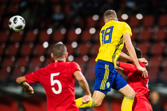 Sveriges Gustaf Nilsson och Turkiets Dail Demirbag i kamp